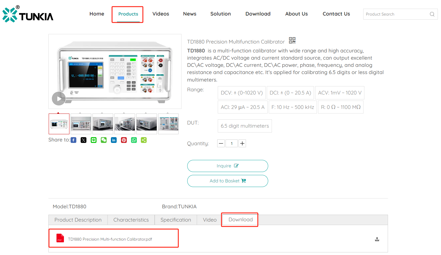 How to Find and Download Product Catalog and Specifications on TUNKIA Website