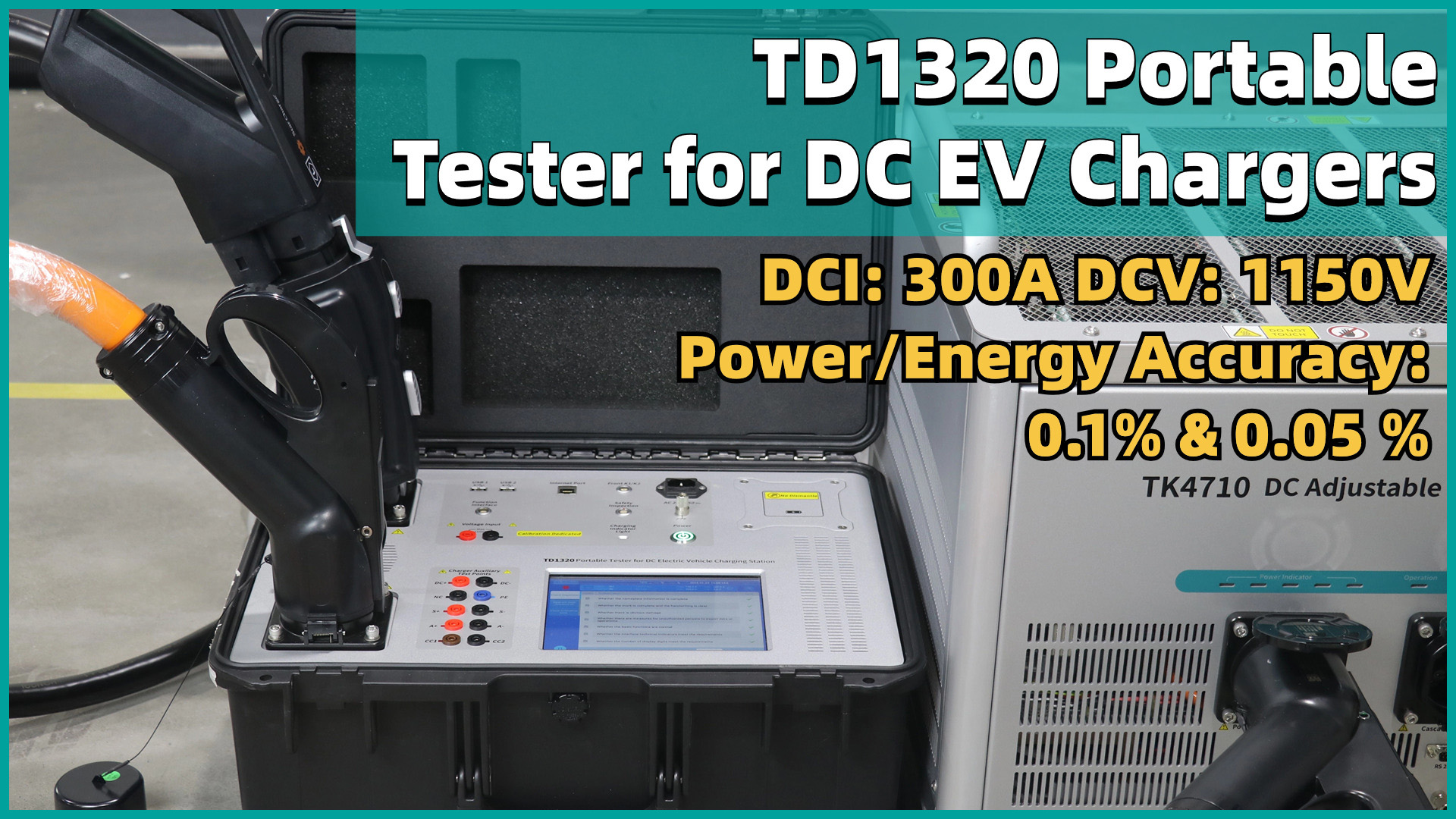 Use TD1320 DC EV Charger Tester to Test EV Chargers with CCS2 and CHAdeMO Interfaces