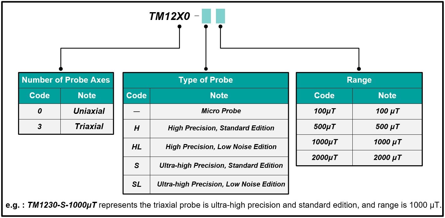 TM1200 / 1230 Fluxgate Probe