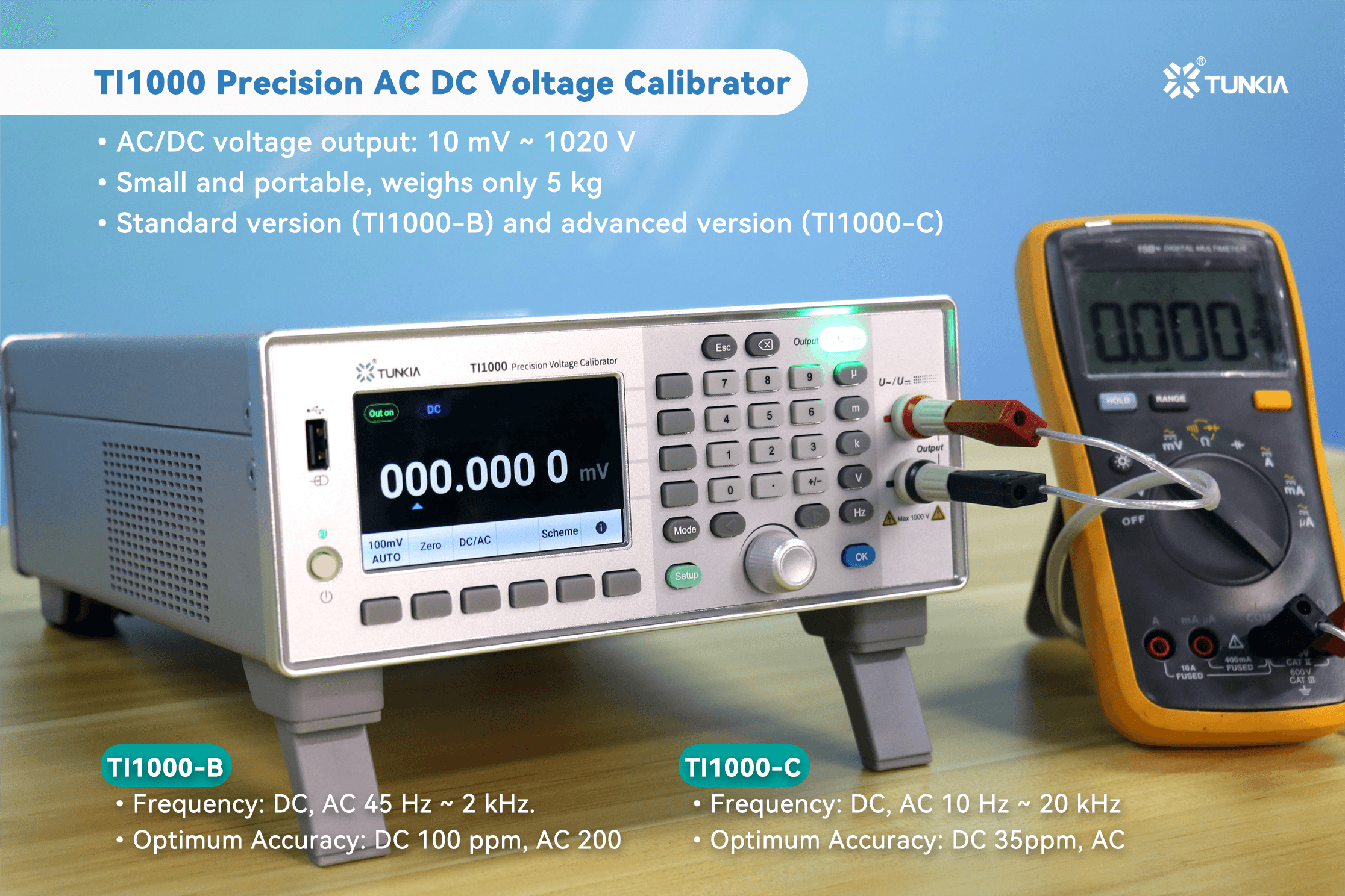 TUNKIA TI1000 Precision AC DC Voltage Calibrator
