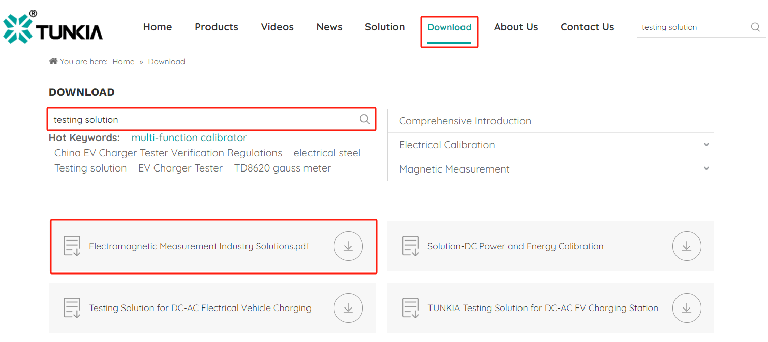 How to Find and Download Product Catalog and Specifications on TUNKIA Website