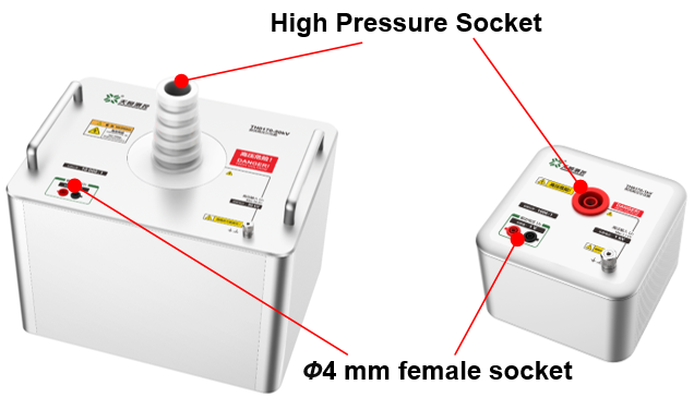TH0170 Precision DC High Voltage Divider Connection mode