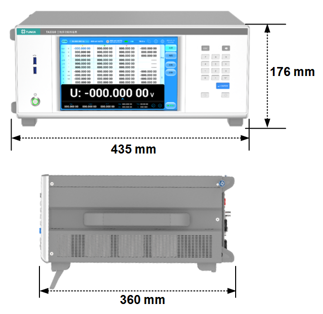 TUNKIA TA3310 Three-Phase Multifunction Standard Meter